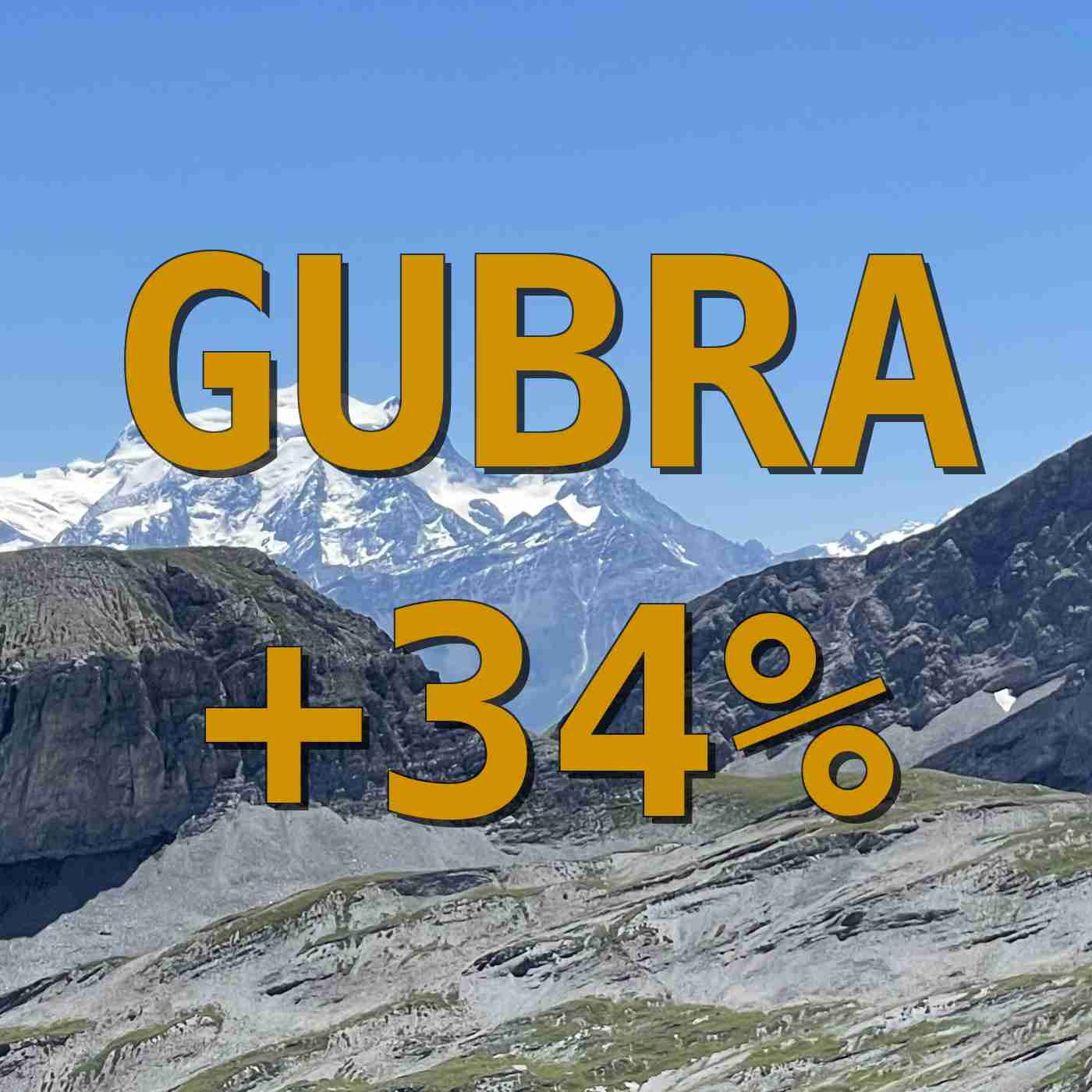GUBRA +34%
